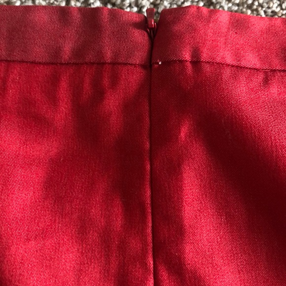 BCBG Red Mini Skirt - Picture 7 of 7